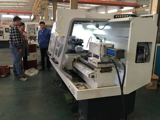 Сплющите поверхностный Cnc металла поворачивая токарный станок металла 340mm Programmable
